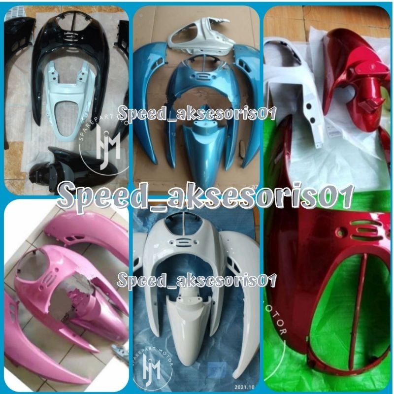 Full body halus Scoopy karbu merah Hitam putih cream 2010 2011 2013