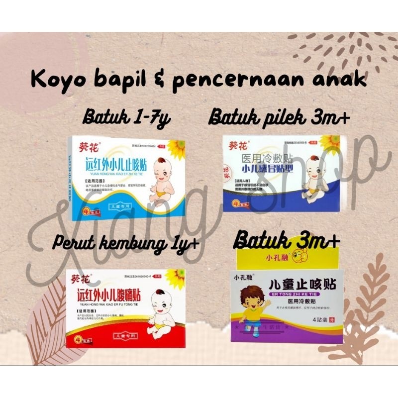 | BISA COD Koyo Flu Bayi / Koyo Batuk Pilek Bayi Anak / Koyo Pencernaan Vx-7
