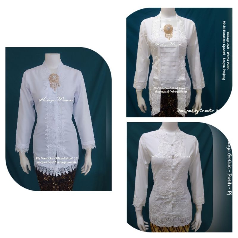 TERMURAH Kebaya Encim Bordir. Kebaya Encim Modern. Kebaya Encim Datar. Kebaya Bordir. Kebaya Putih. 