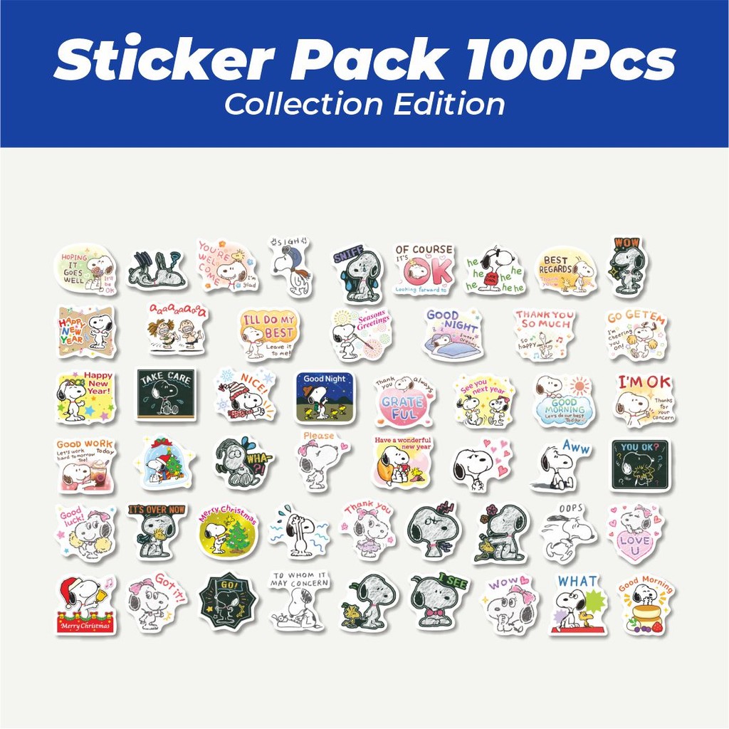 

Hot Stiker Kartun Snoopy V7 Lucu Anti Air Stikers Berperekat Waterproof Sticker Decal Buat Motor Helm Buku Journal Koper Casing HP Laptop Botol Minum