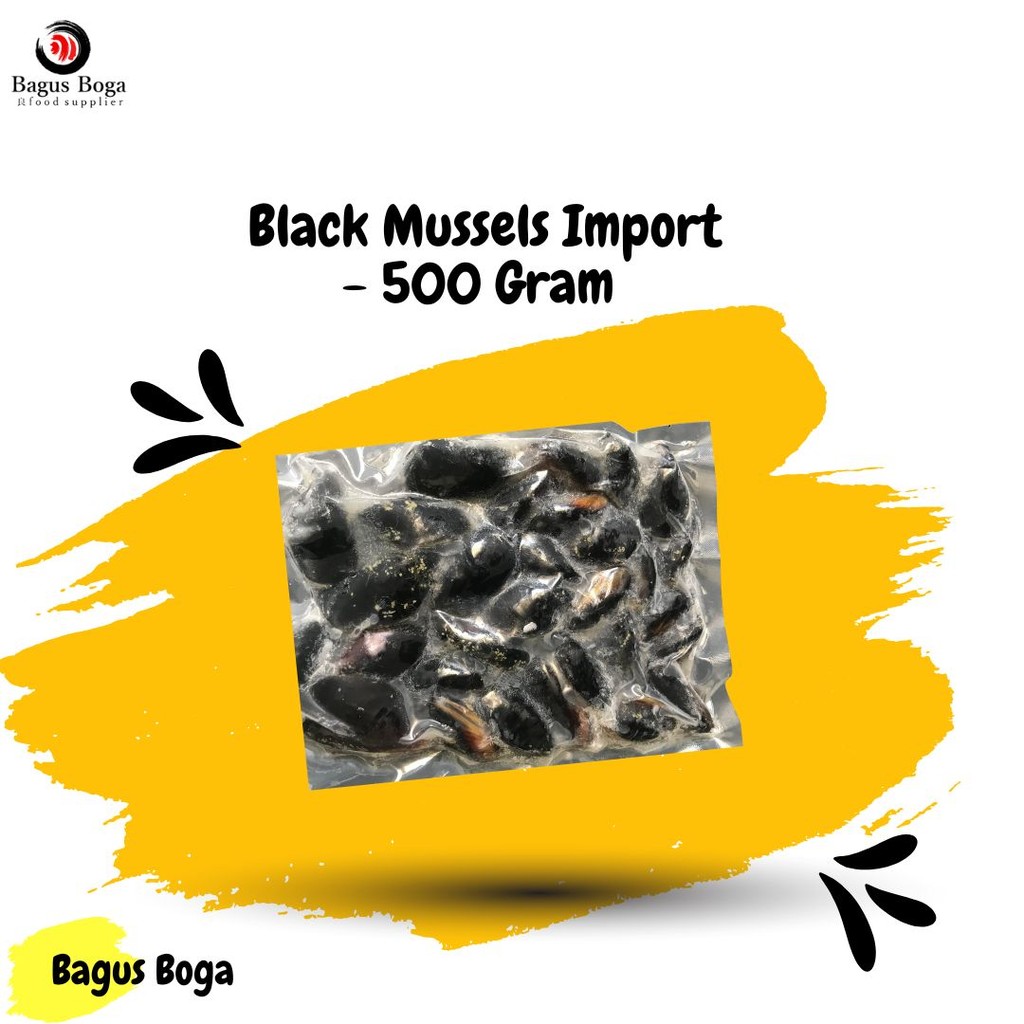 

Black Mussels 500 Gram Fresh Frozen (Kerang Hitam)