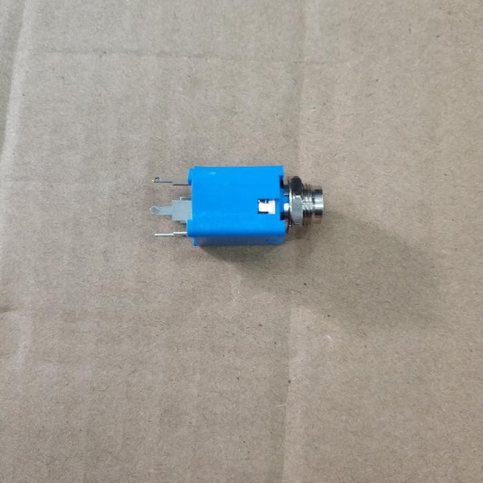 (BACA DESKRIPSI) Soket akai BMA biru / Soket juga jack akai / soket mic / soket gitar