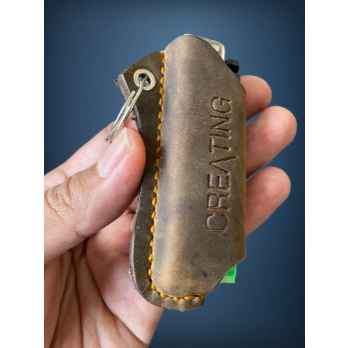 Case Pemantik Korek Api Kulit Asli - Sarung Kulit korek api