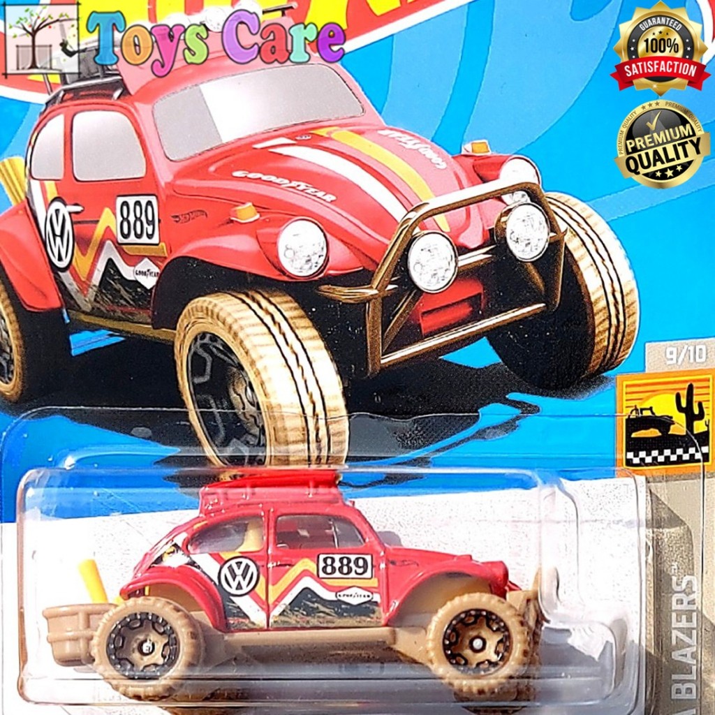 HOTWHEELS VW VOLKSWAGEN BAJA BUG MERAH TREASURE HUNT REGULER BEETLE