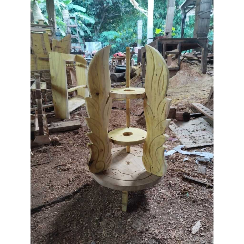 jagrak pusaka tombak isi 1 ukiran kembang mentahan