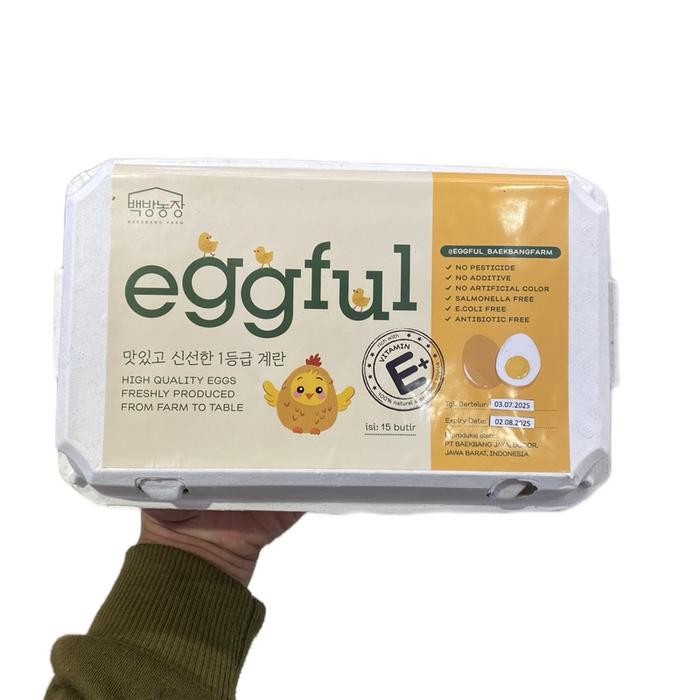 

Telur eggful mengadung vitamin E+ isi 15 butir