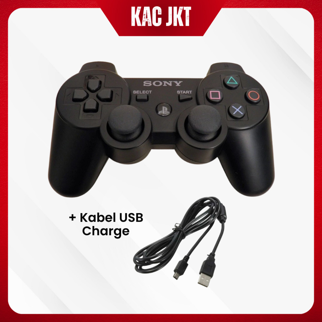 Stik Ps3 Wireless Op Ori  Pabrik Hitam Stick Ps3 Hitam Stik Op Ps3 Stick Op Ps3