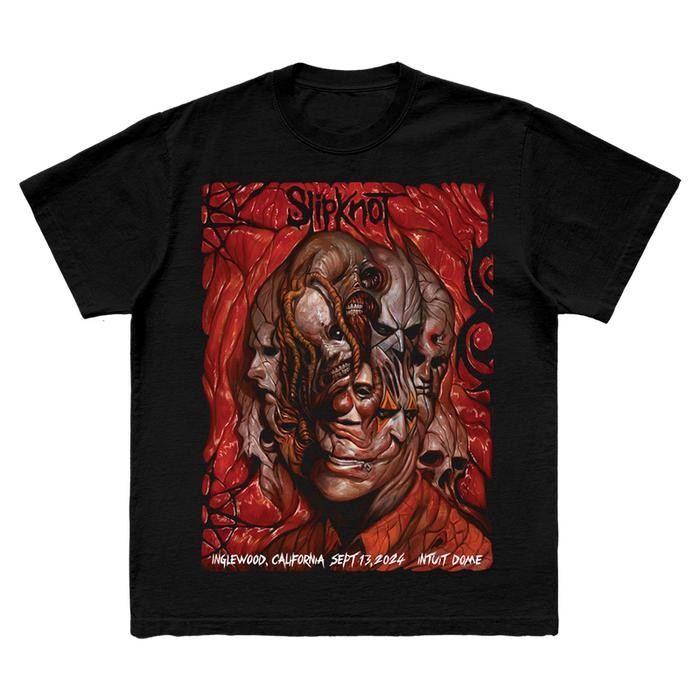 (COD) [Official Slipknot] 2024 Tour Inglewood 9/13 T-Shirt - Merchandise Original Resmi - S