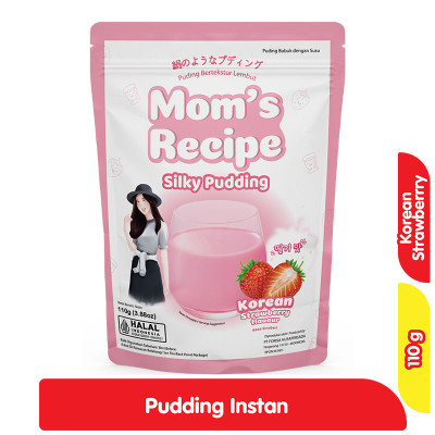 

Mom's Recipe Silky Pudding Instan Stroberi Korea 110 g - AMY