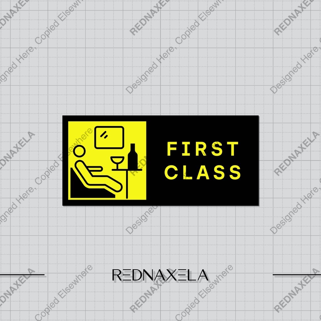 

Stiker Vinyl First Class Stiker Koper Outdoor Waterproof Sticker
