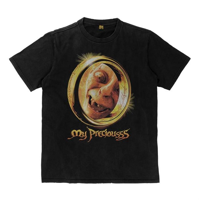 (COD) Kaos Lord of the Rings Gollum My Precious Film Movie Cult Kaos Tebal T Shirt Katun Heavyweight