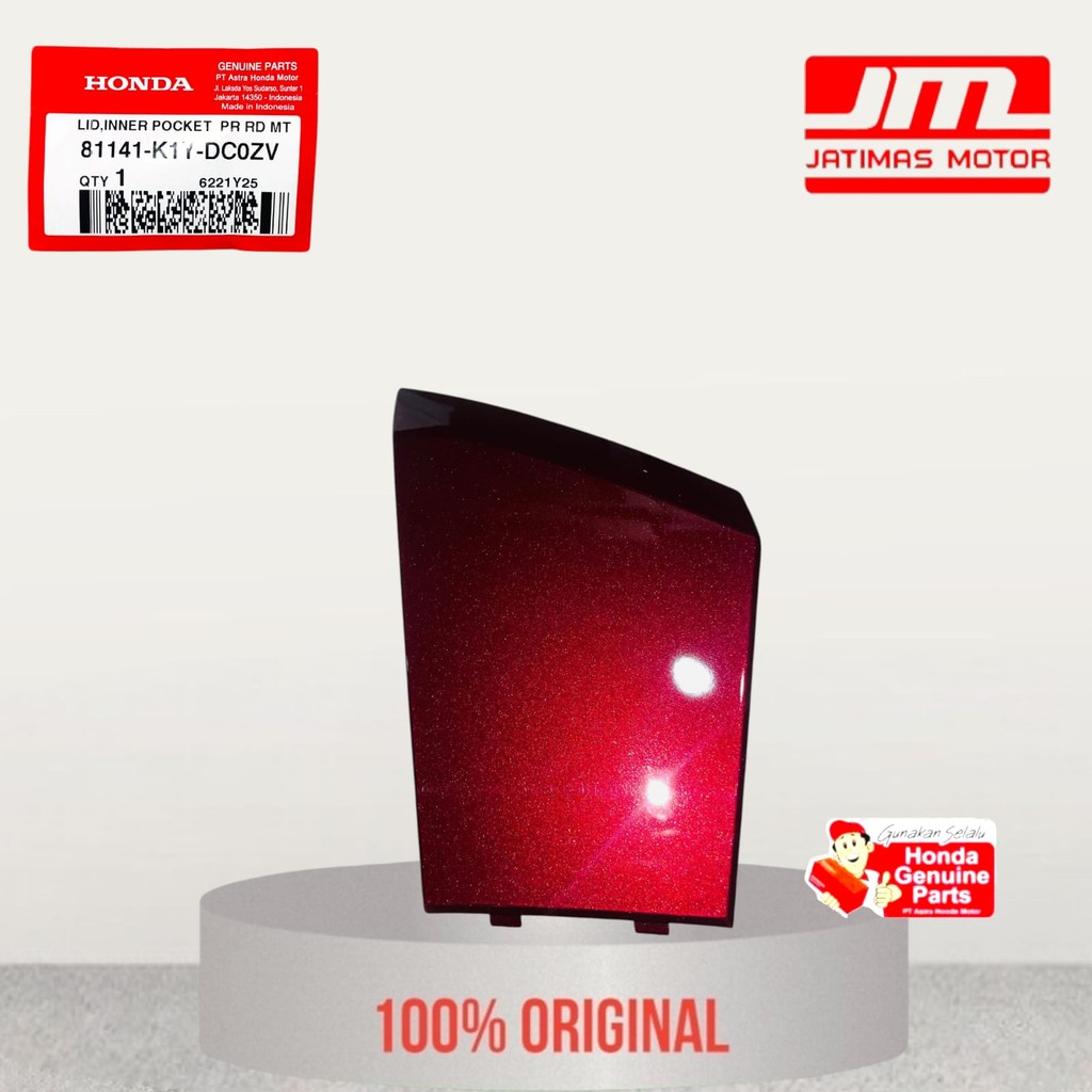 81141-K1Y-DC0ZV Cover tutup laci kiri new pcx 160 burgundy