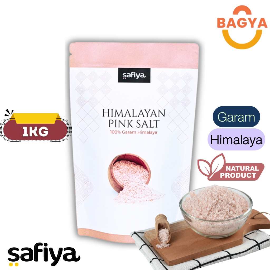 Safiya Garam Himalaya 1 Kg Pink Himalayan Salt Original