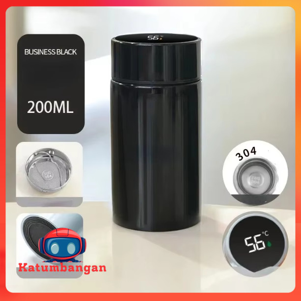 WTRNET Botol Minum Termos LED Digital Temperature Stainless 200ml - LZ120