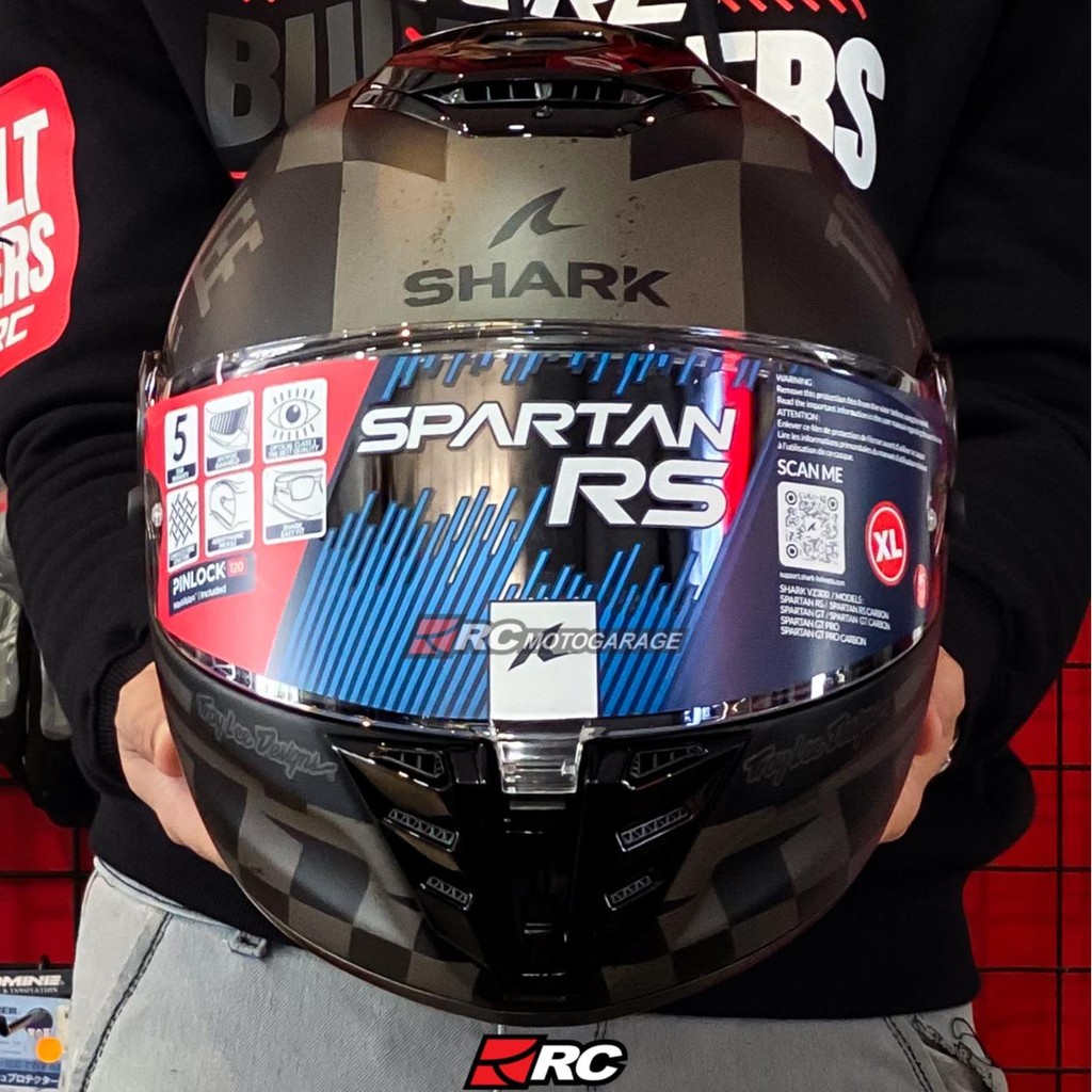 Helm Motor Full Face - Shark Spartan RS Raceshop Matt Original