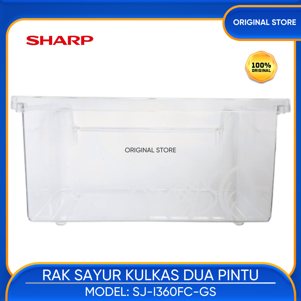 Rak Sayuran Buah Buahan Kulkas 2 Pintu SHARP SJ-I360FC-GS