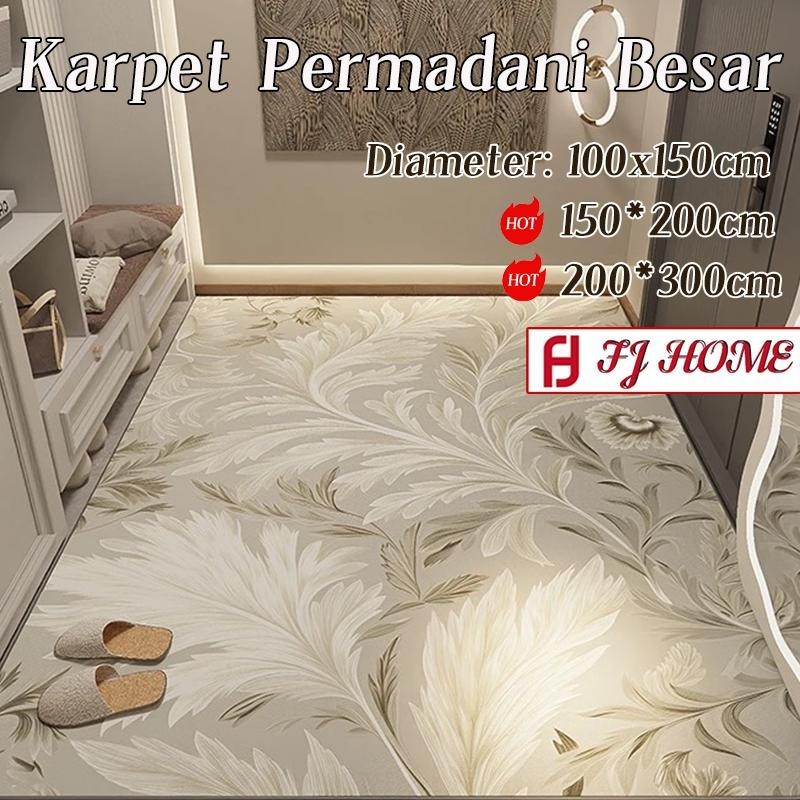 (FJ) Jakarta Baru - Karpet Lantai Polyester Uk 100x150cm / 150x200cm / 200x300cm/Karpet Lantai Ruang