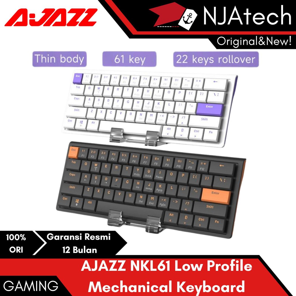 Ajazz X Nacodex NKL61 Wired Low Profile Mechanical Keyboard