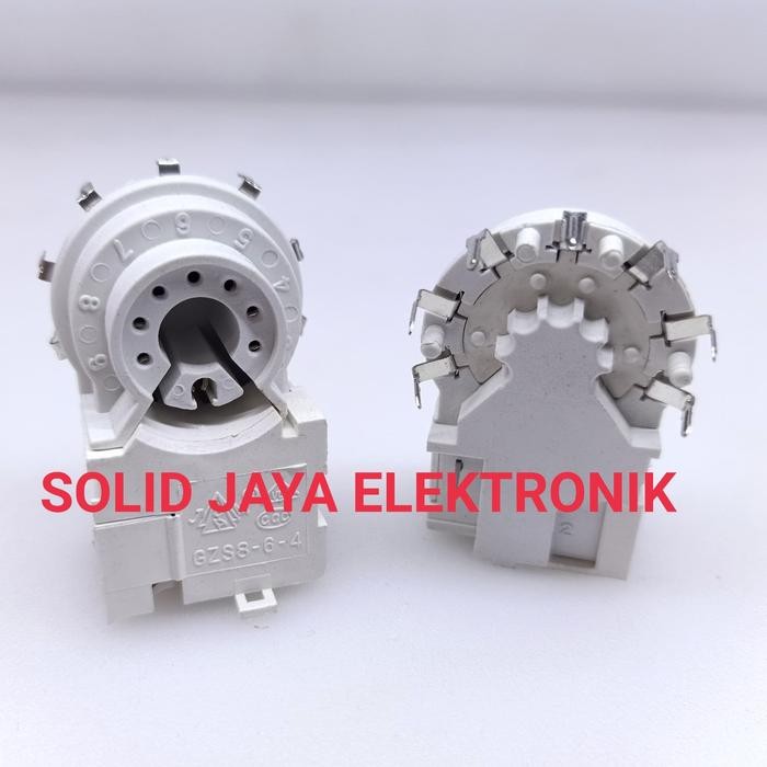 SOKET CRT TV TOSHIBA 7 PIN 7P GZS 8-6-4 TABUNG TV LEHER KECIL WCOM