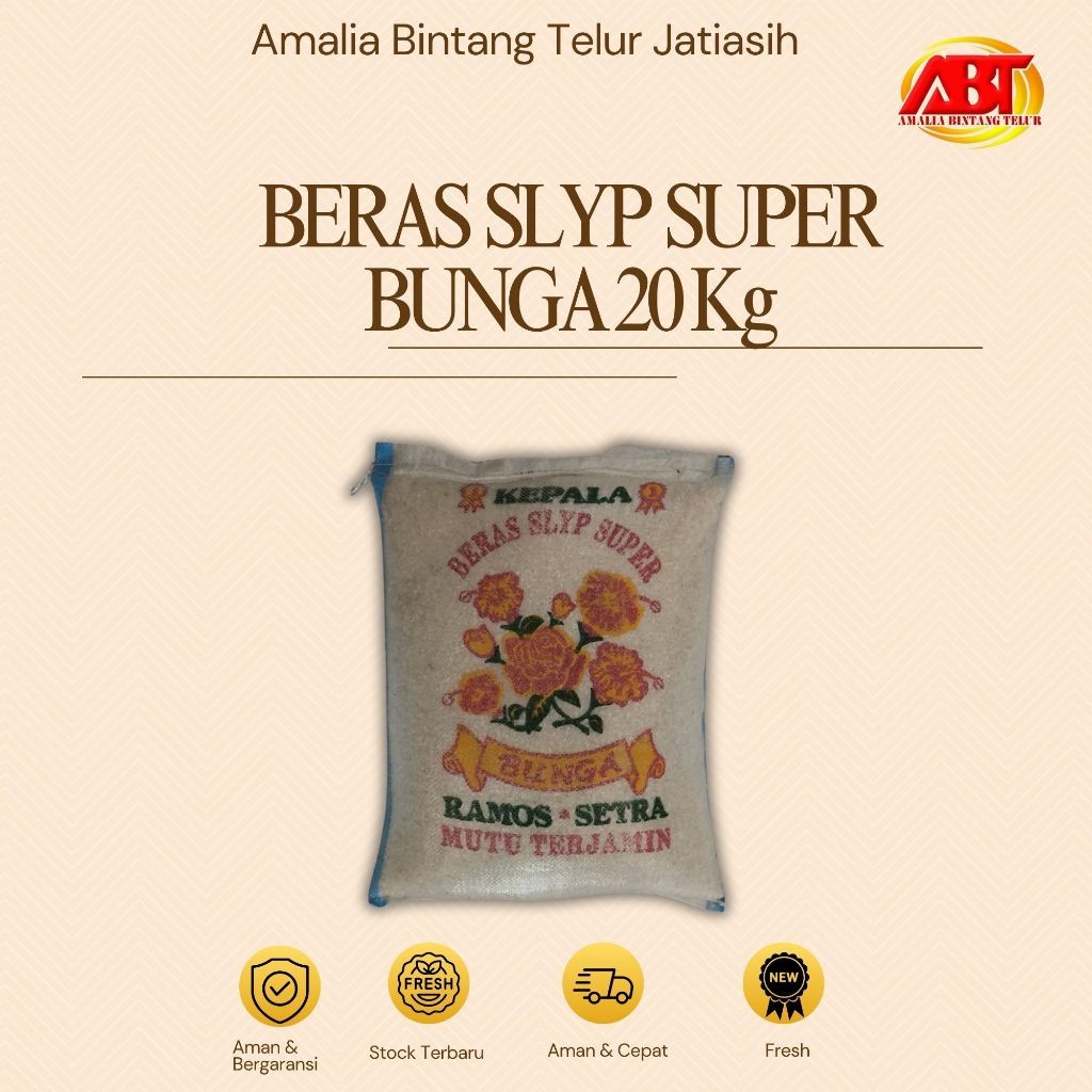

lexasarmin ABT JATIASIH - Beras Pulen Cap Bunga 20kg (BERKUALITAS-CEPAT-BERGARANSI)