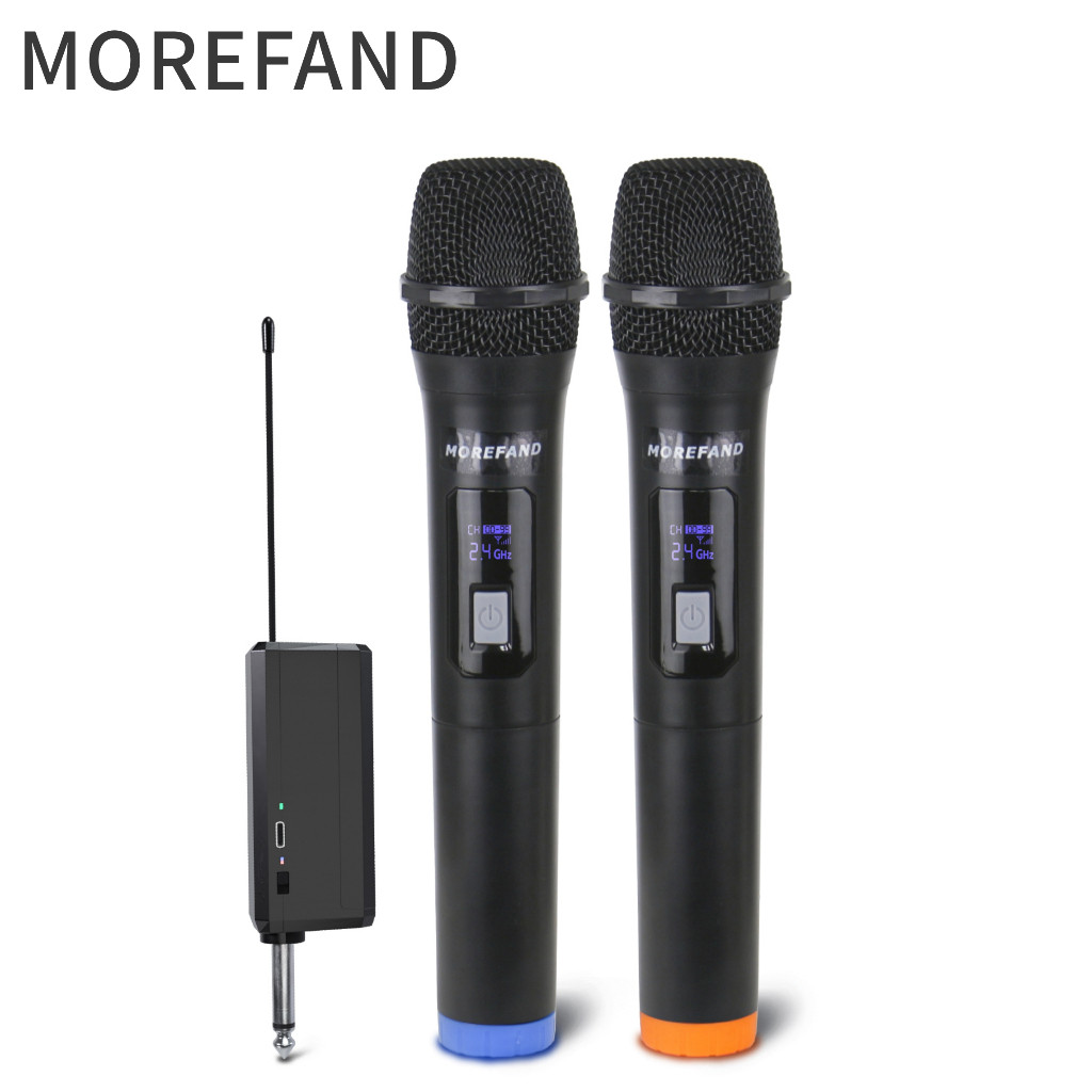 MOREFAND Profesional MICROPHONE WIRELESS 308 MIC Mikrofon Nirkabel  Mikrofon Bluetooth Untuk Karaoke