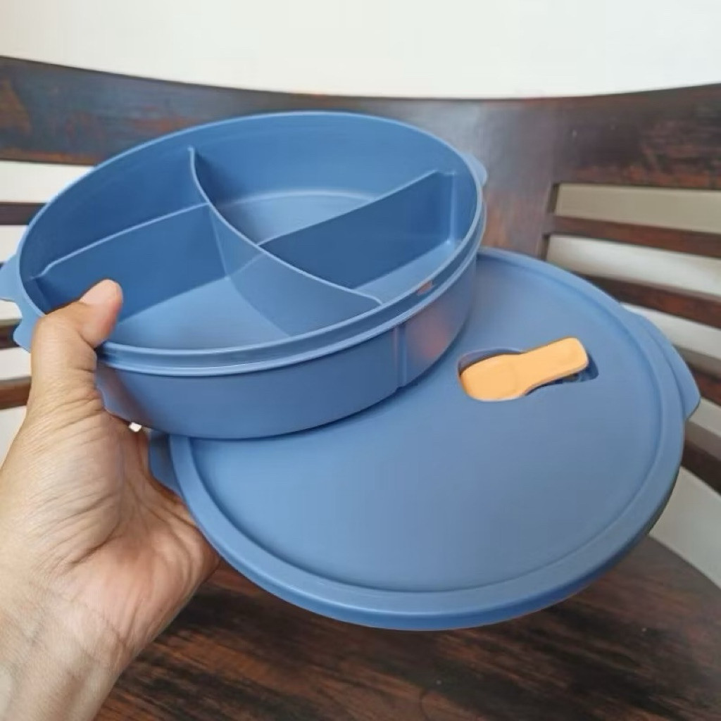 TERLARIS TUPPERWARE WADAH BEKAL BULAT FIT TOGO