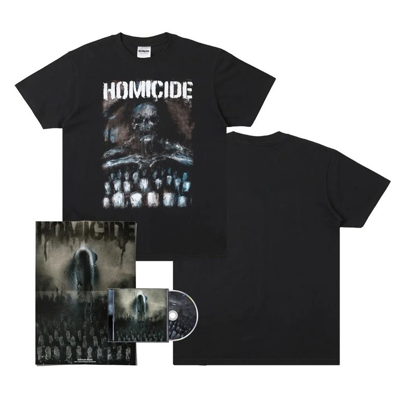 (COD) HOMICIDE - Barisan Nisan (Bundling A) Tshirt + CD + Poster - Black