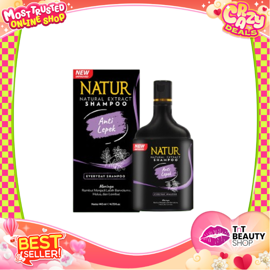 NATUR Natural Extract Shampoo | Shampoo Morinaga 140mL | TnT Beauty Shop