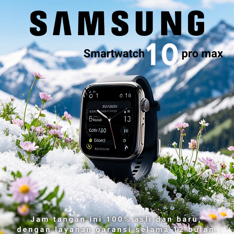 【100% Original】ASLI SAMSUNG SmartWatch Series 10 Pro Max NFC Waterproof Bluetooth Call Jam Smartwatc