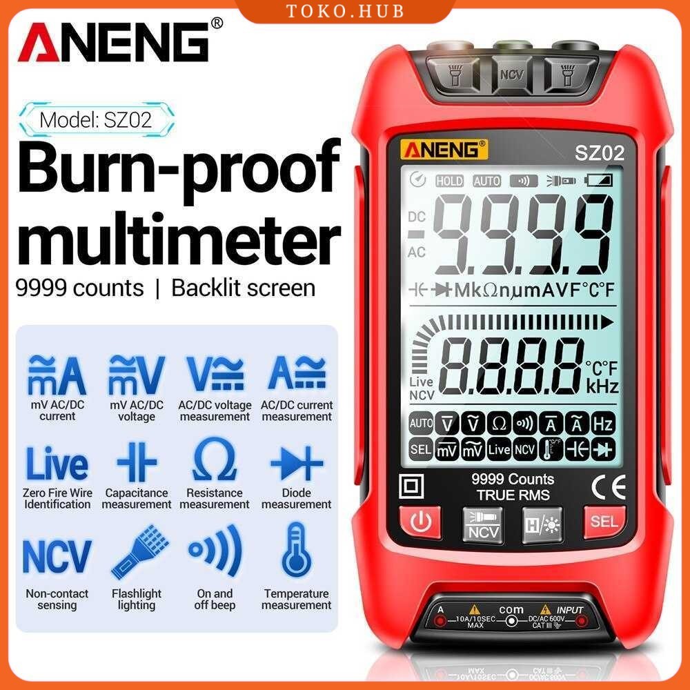 ANENG Digital Multimeter Multitester Voltage Tester Burn Proof - SZ02