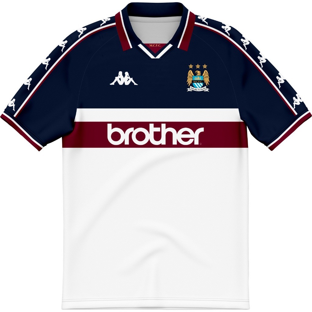 JERSEY RETRO MANCHESTER CITY 1997 FULLPRINT GRATIS NAMESET