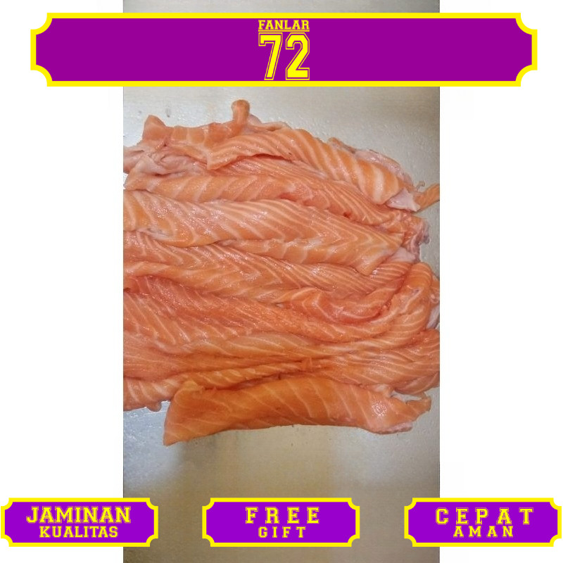 

Tetelan salmon Tanpa kulit & Tanpa Duri / 500 gram