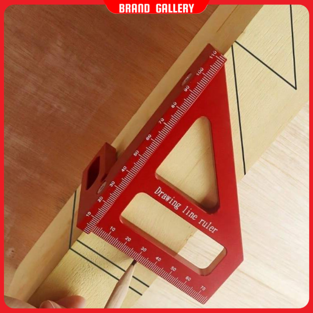 

Penggaris Siku Segitiga Siku Multi-Angle Woodworking Ruler - TO992