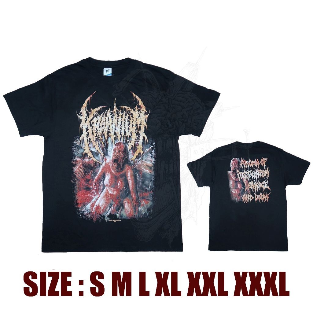 ORIGINAL & BERLISENSI T-SHIRT - KRAANIUM - AROMA OF POSTMORTEM LEAKAGE AND DECAY | SLAM/BRUTAL DEATH