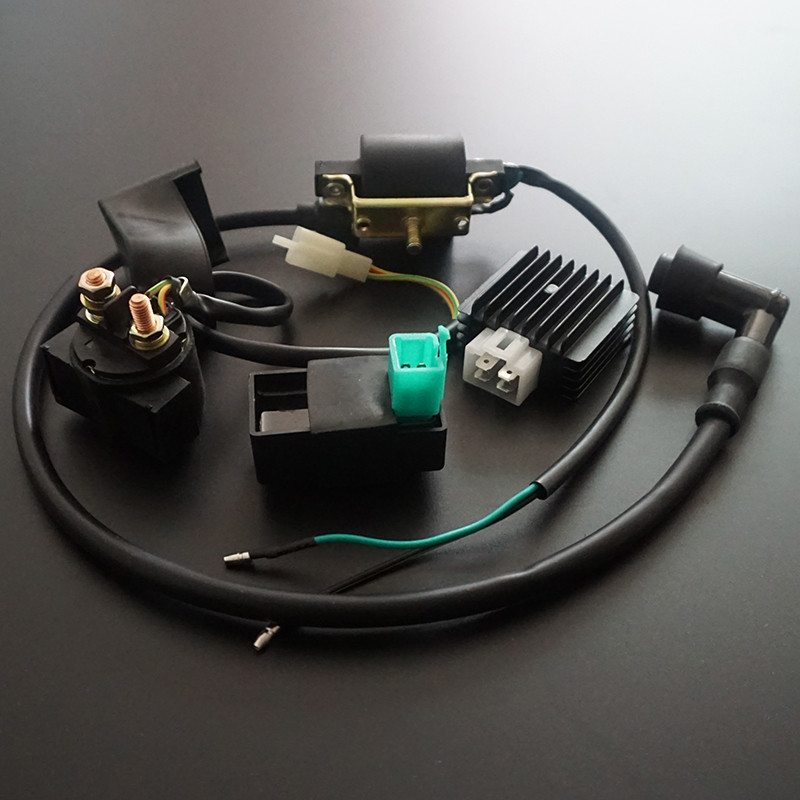 Ignition Coil C Regulator Rectifier Relay Kit for ATV rt Bike Gokart 50cc 70cc 90cc 110cc 125cc Car 