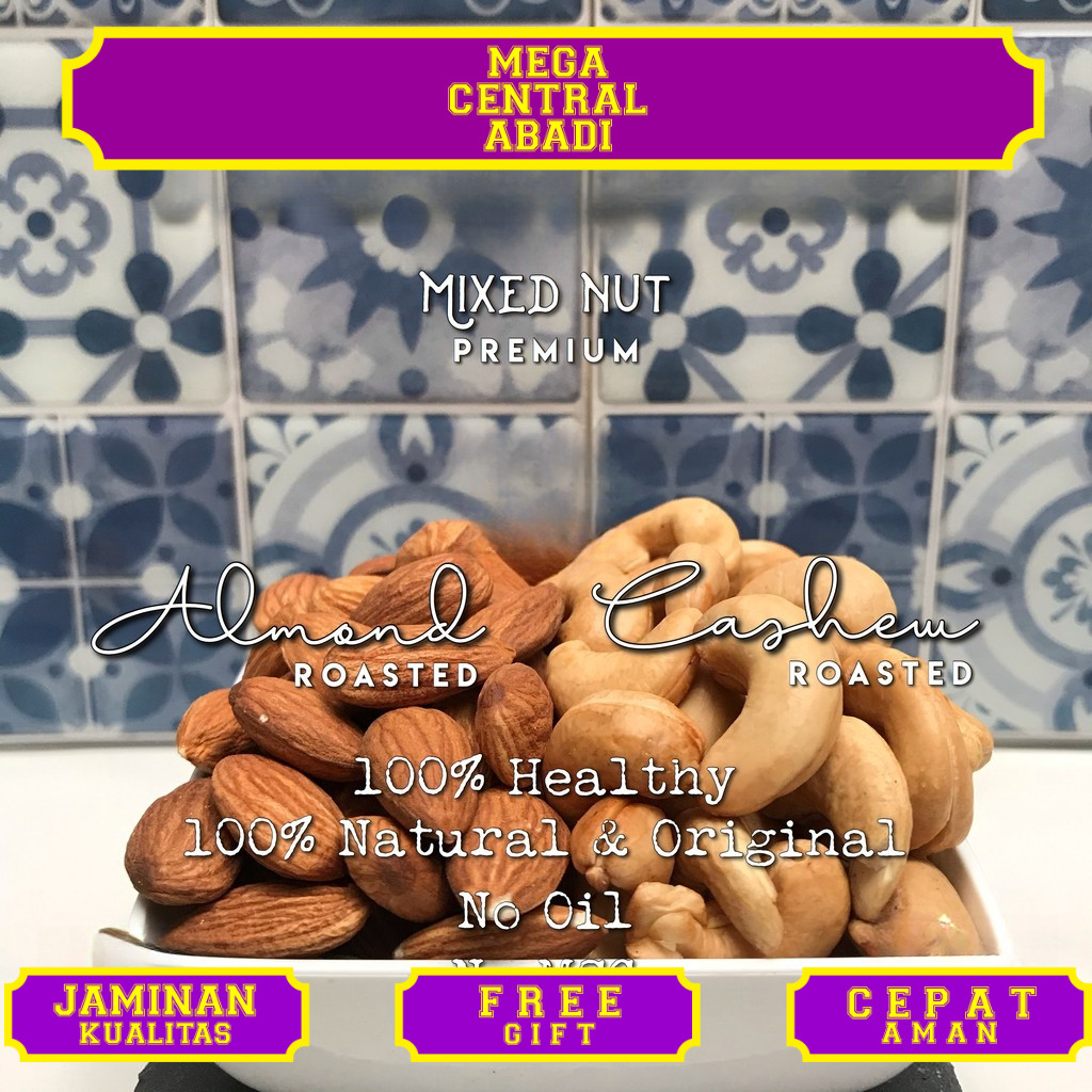 

KACANG MEDE KACANG ALMOND OVEN MIX PREMIUM 250gr | TRAIL MIX NUTS #05
