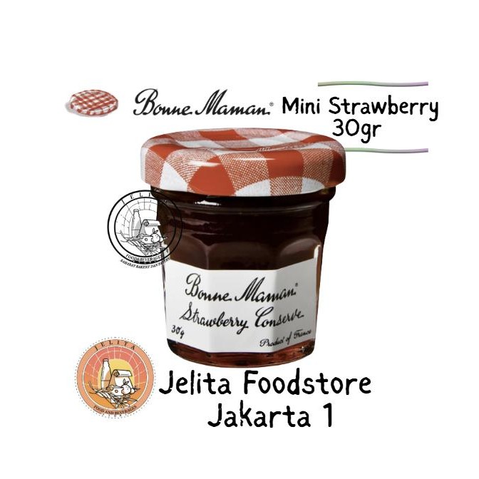 

[TERLARIS] Bonne Maman Strawberry Jam 30gr France[TERLARIS ]