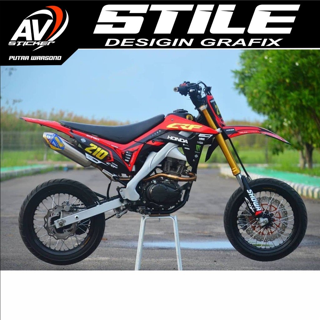 DECAL CRF150L FULL BODY NOMOR GOLD