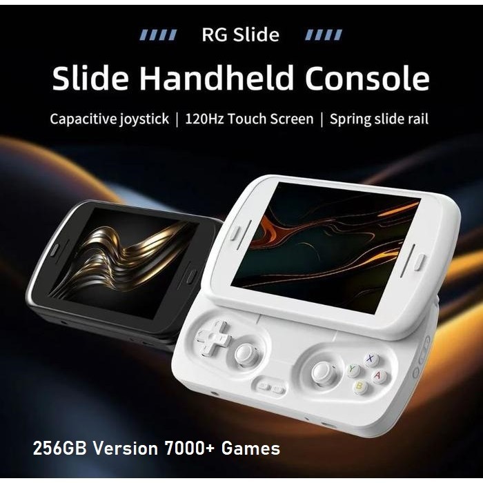 ANBERNIC RG Slide 8GB 256GB Handheld Game Console Android 13 4.7 Inch Touchscreen 120Hz Portable Ret