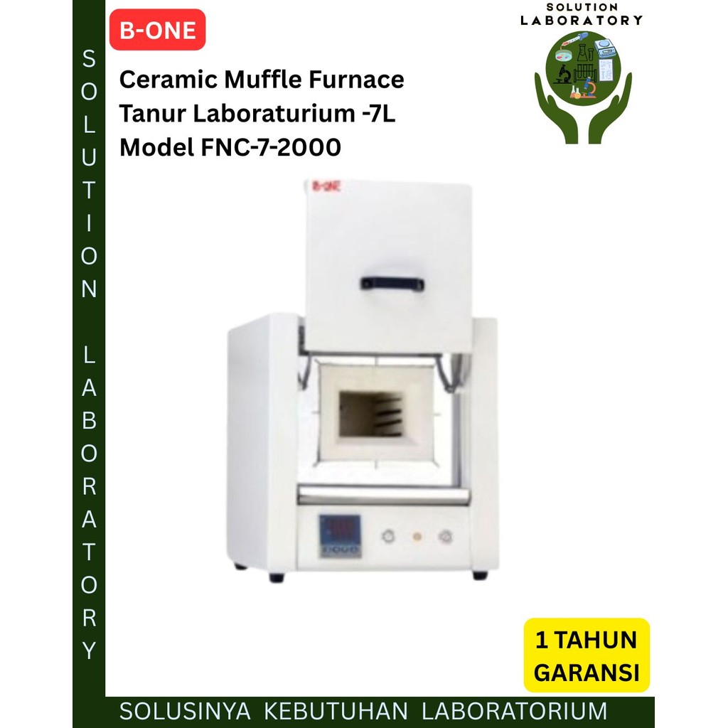 Ceramic Muffle Furnace Tanur Laboratorium - 7 Liter B-One