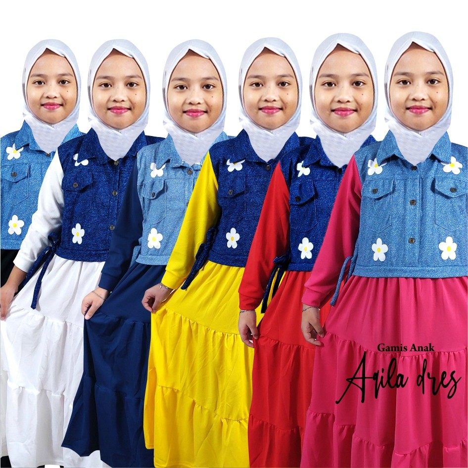 NEW Aqila Dress Gamis Anak 721