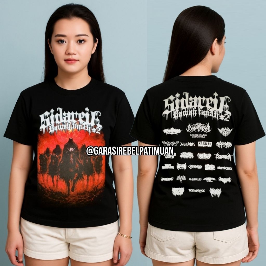 (COD) Original Tshirt Event Sidareja Bawah Tanah #2 x Garasi Rebel Distro  / kaos event music / kaos