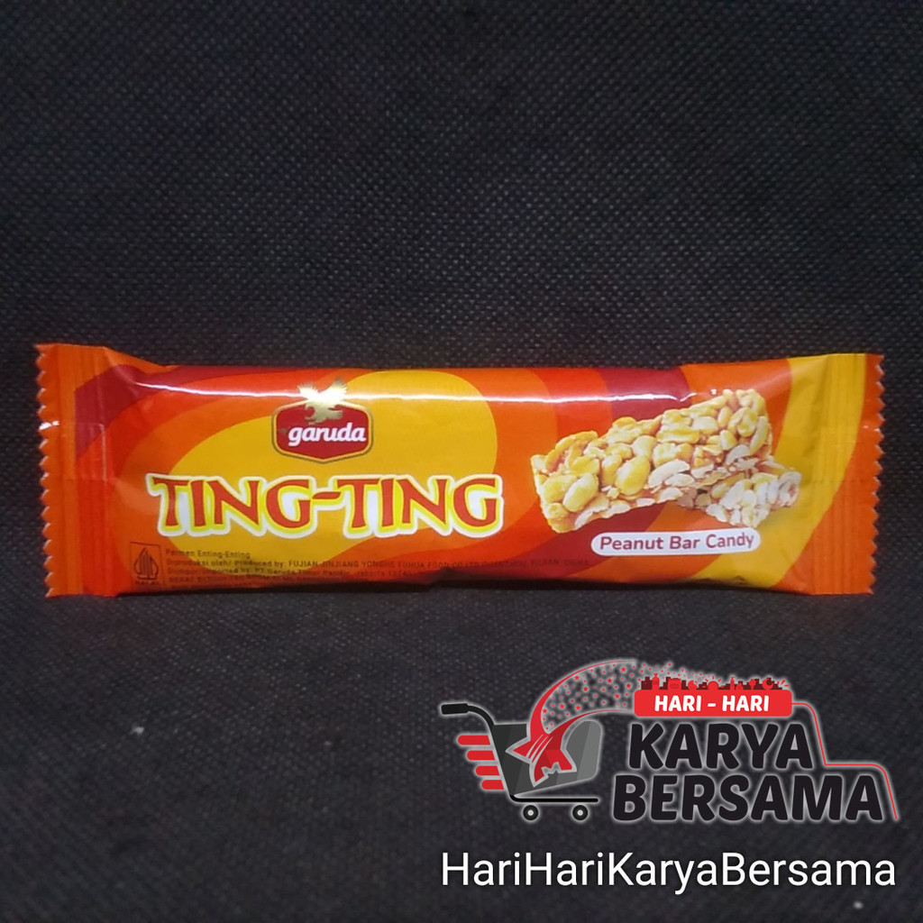 

MAKANAN RINGAN GARUDA TING TING PEANUT BAR CANDY 16GR