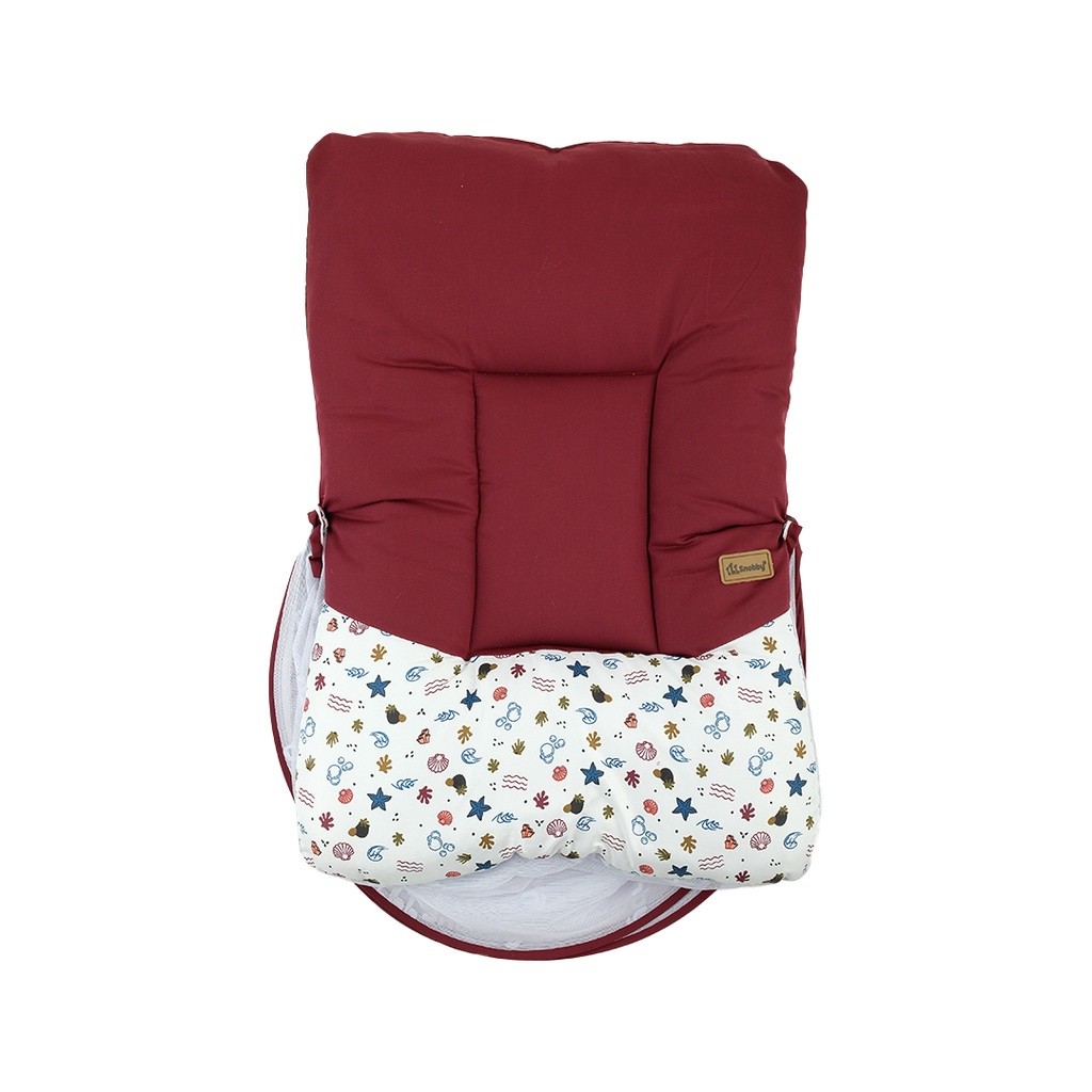 BLOROXIN Snobby Kasur Bayi Dakron Beach Series Print + Kelambu - TPK7191