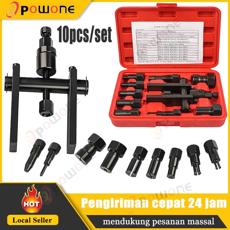Mobil Part store 10PCS Bearing Puller Set Treker Pencabut Bearing Set Treker Cabut Bearing Dalam Tre