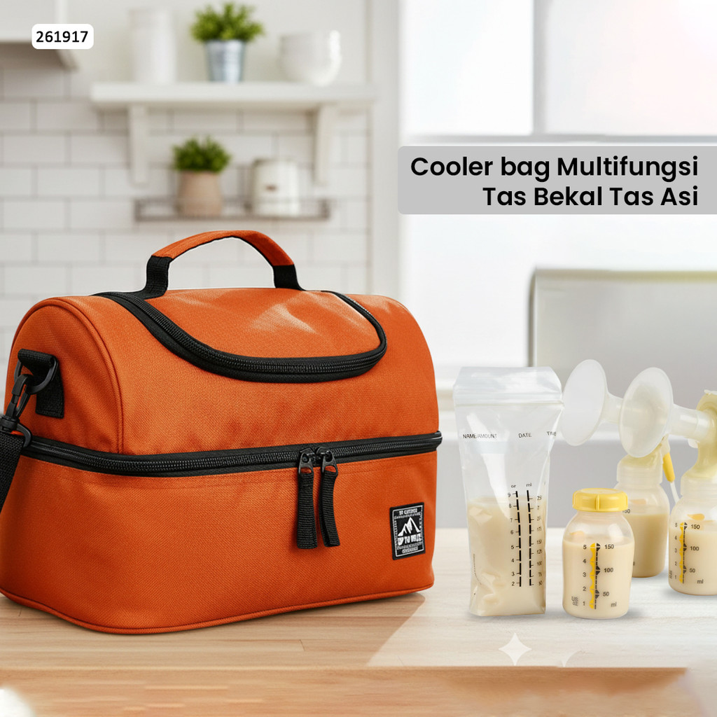 UP TO HILLS Tas Bekal Pria Wanita (CUSTOM NAMA) / Tas Bekal Foil Double / Frost Lunch Bag CP 261917