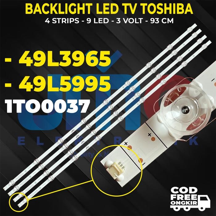WP99 Led Strip Backlight TV Toshiba 49L5995 49L3965
