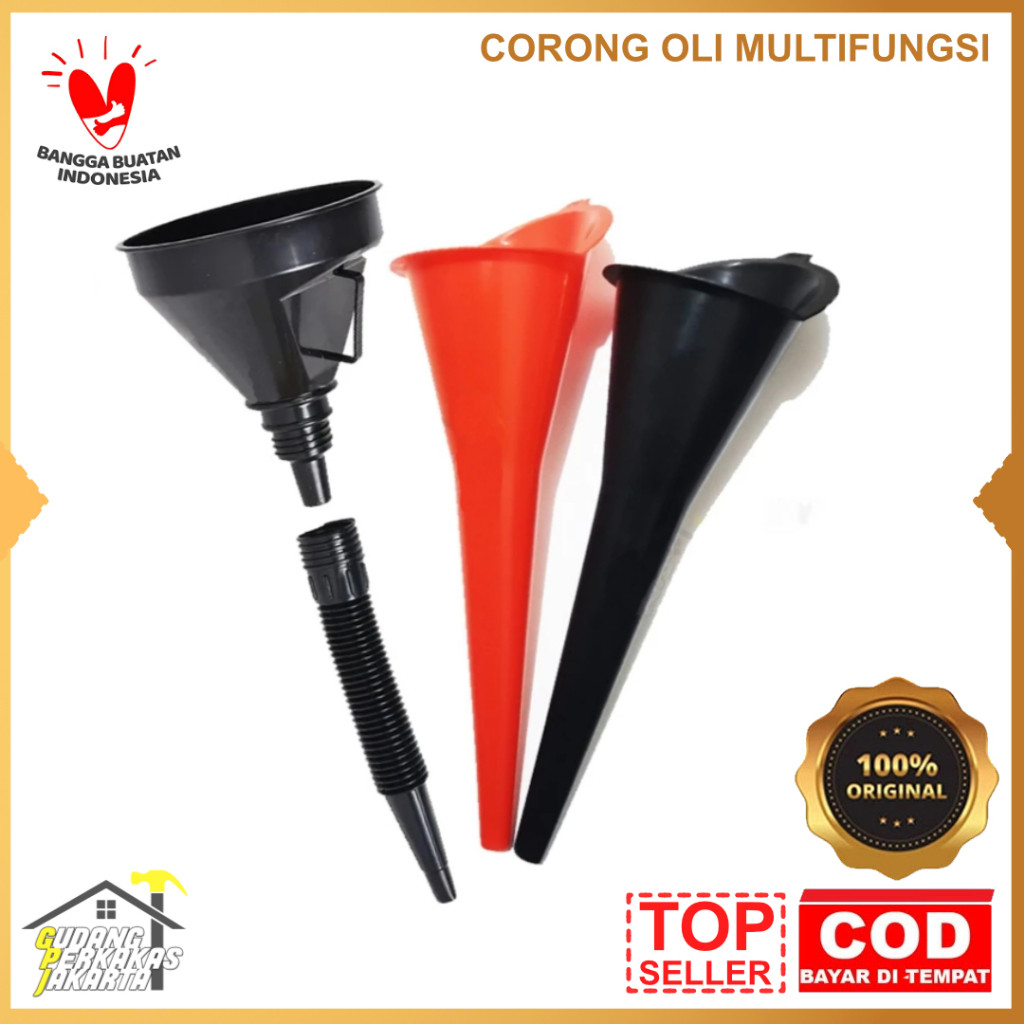 Corong Oli Panjang Multifungsi – Corong Oli Motor Mobil Serbaguna Praktis