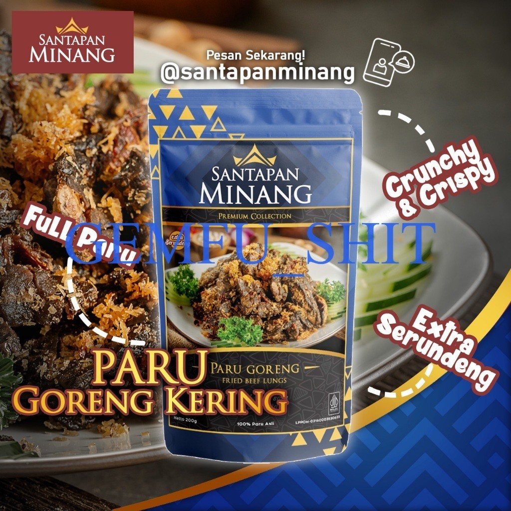 Paru Goreng Kering Asli Padang Santapan Minang