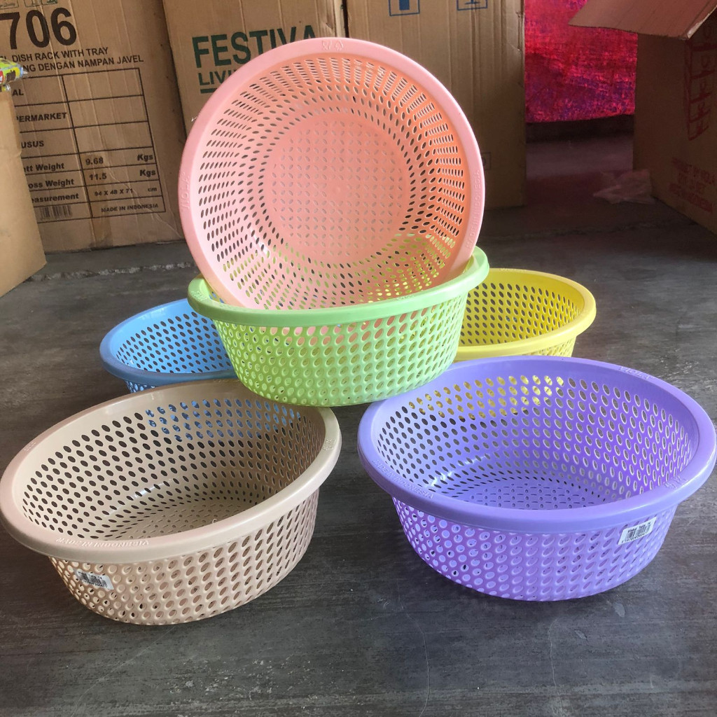Wakul Tulip - Bakul - Besek - Keranjang Bulat plastik Viola ...